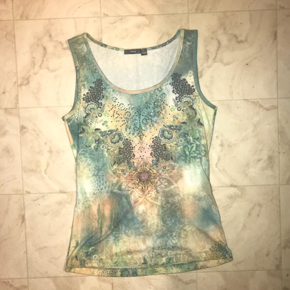 Embellished tank top
